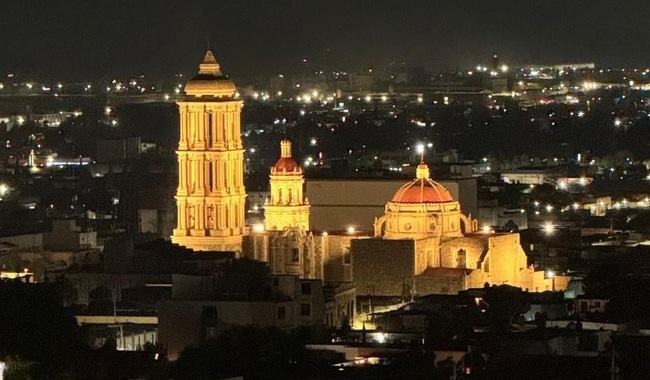 Nota de Secretaría de Cultura: Iluminan la catedral de santiago apóstol, en saltillo, con tecnología led