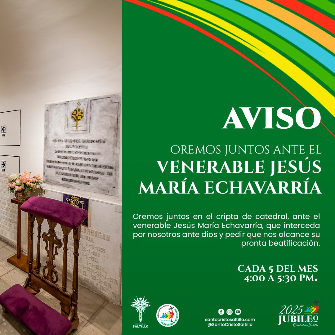 Oración ante el Venerable Jesús María Echavarría en criptas de Catedral