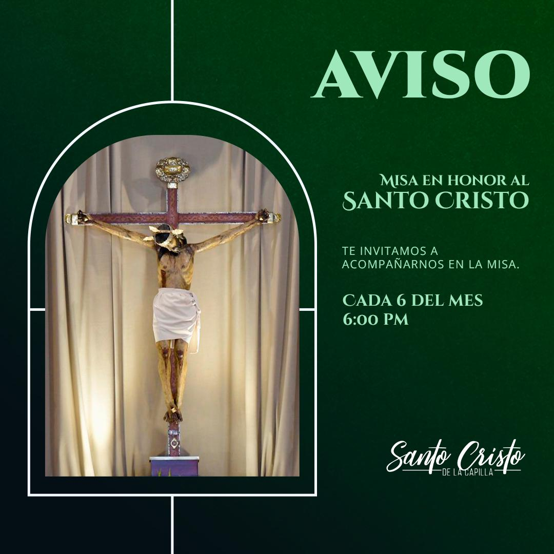 Misa en honor al Santo Cristo